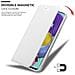 Custodia Compatibile Con Samsung Galaxy A51 In Classy Argento - Coperchio Protettiva Con Chiusura Magnetica, Funzione Stand E Tasca Per Le Carte - Foto miniatura 7