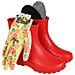 Stivalli Rossi Da Donna + Guanti A Fiori 41 Eu - Foto miniatura 2
