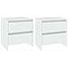 Comodino Bianco 45x34,5x44,5 cm in Legno Ingegnerizzato - Foto miniatura 2