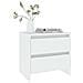 Comodino Bianco 45x34,5x44,5 cm in Legno Ingegnerizzato - Foto miniatura 3