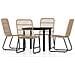 Set Mobili Da Pranzo Per Giardino 3 Pz Rovere - Foto miniatura 1