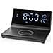 Sveglia 3 In 1 Con Caricatore Wireless Qi Da 15w E Funzione Snooze, Nero - Foto miniatura 4