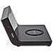 Sveglia 3 In 1 Con Caricatore Wireless Qi Da 15w E Funzione Snooze, Nero - Foto miniatura 5