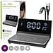 Sveglia 3 In 1 Con Caricatore Wireless Qi Da 15w E Funzione Snooze, Nero - Foto miniatura 1