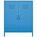 Cache Armadio A 2 Ante In Metallo Blu - Foto miniatura 3