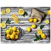 Tappeto Passatoia Cucina Antiscivolo Sottolavello Digitale Fantasie Varie 50x500 Limoni - Foto miniatura 3
