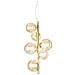 Lampadario A Sospensione Moderno Perlage Metallo Ottone 6 Luci G9 15w 3000k - Foto miniatura 1