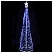 Albero Natale Luminoso Colore Blu 753 LED 280cm Decorazione Esterno Natalizio - Foto miniatura 1