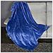 Coperta Plaid Kanguru Fluffi in Tessuto Pile Blu 130x170cm Singolo Divano - Foto miniatura 2