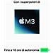 MacBook Air M3 MC9E4T /A Monitor 15,3" 2K Neural Engine M3 Ram 16 GB SSD 256GB macOS Sequoia - Foto miniatura 4