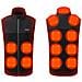 Gilet Riscaldato 13 Zone Di Riscaldamento Nero Xl /xxl - Foto miniatura 1