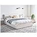 Letto Contenitore Bouclé Montlaur 160 X 200 Cm Bianco - Foto miniatura 1