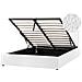 Letto Contenitore Bouclé Montlaur 160 X 200 Cm Bianco - Foto miniatura 2