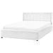 Letto Contenitore Bouclé Montlaur 160 X 200 Cm Bianco - Foto miniatura 5