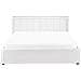 Letto Contenitore Bouclé Montlaur 160 X 200 Cm Bianco - Foto miniatura 6