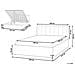Letto Contenitore Bouclé Montlaur 160 X 200 Cm Bianco - Foto miniatura 7
