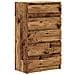 Cassettiera Legno Antico 60x36x103 Cm In Legno Multistrato - Foto miniatura 2