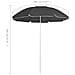 Ombrellone Giardino Con Palo In Acciaio Antracite 180 Cm - Foto miniatura 5