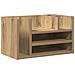 Organizzatore scrivania Rovere Artigianale 44.5x24x25 cm Legno ingegnerizzato - Foto miniatura 1
