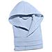 Accappatoio Con Cappuccio Spugnissima Polo In Cotone Colore Turchese Misura M - Foto miniatura 3