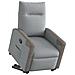 Poltrona Alzapersona Reclinabile Grigio Chiaro in Tessuto - Foto miniatura 2