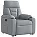 Poltrona Reclinante Alzapersona Elettrica Grigio Chiaro Tessuto - Foto miniatura 4