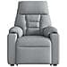 Poltrona Reclinante Alzapersona Elettrica Grigio Chiaro Tessuto - Foto miniatura 5