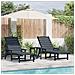 Lettini Prendisole 2 pcs Blu Navy 162x53x98.5 cm HDPE - Foto miniatura 2