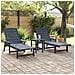 Lettini Prendisole 2 pcs Blu Navy 162x53x98.5 cm HDPE - Foto miniatura 3