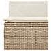 Set Divano da Giardino 8 pz con Cuscini Beige in Polyrattan - Foto miniatura 6