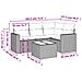 Set Divano da Giardino 5pz con Cuscini Grigio Chiaro Polyrattan - Foto miniatura 3