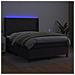 Giroletto a Molle con Materasso e LED Nero 140x200cm Similpelle - Foto miniatura 3