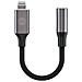 Adattatore Audio Lightning Maschio A Jack 3,5 Mm Femmina, Nero - Foto miniatura 2