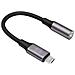 Adattatore Audio Lightning Maschio A Jack 3,5 Mm Femmina, Nero - Foto miniatura 1