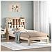 Letto Libreria senza Materasso 90x190 cm Legno Massello Pino - Foto miniatura 2