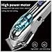 Set Tagliacapelli Elettrico Professionale - Regolabarba Ricaricabile Usb Senza Fili Con Lama Regolabile - Foto miniatura 4