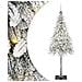 Albero di Natale con 300 LED Bianco 210 cm PE e Acciaio - Foto miniatura 1