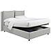 Diamante - Letto Piazza E Mezza Sfoderabile, Grigio Chiaro - Foto miniatura 3
