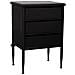 Tavolo Con 3 Cassetti In Metallo Invecchiato Nero 46x36x68 - Foto miniatura 4