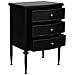 Tavolo Con 3 Cassetti In Metallo Invecchiato Nero 46x36x68 - Foto miniatura 5