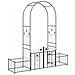 Arco da Giardino con blocco Nero 203 x 50 x 218 cm - Foto miniatura 1