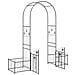 Arco da Giardino con blocco Nero 203 x 50 x 218 cm - Foto miniatura 5