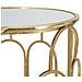 Set Di Tavolini Vkh555-oro-metallo-36,5x36,5x70 Cm - Foto miniatura 4