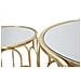 Set Di Tavolini Vkh555-oro-metallo-36,5x36,5x70 Cm - Foto miniatura 5
