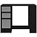 Scrivania Rovere Nero 100 x 40 x 75 cm Legno multistrato - Foto miniatura 6