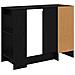 Scrivania Rovere Nero 100 x 40 x 75 cm Legno multistrato - Foto miniatura 8