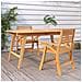 Sedie da Giardino 2 pz 58x58x87 cm Legno Massello di Acacia - Foto miniatura 2