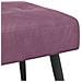 Panchina con bottoni imbottiti Viola 110 x 40 x 46 cm Velluto - Foto miniatura 4