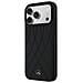 Custodia Nera In Pelle Mercedes-benz Con Linee Incrociate Magsafe Per Iphone 17 Pro Max - Foto miniatura 2