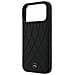 Custodia Nera In Pelle Mercedes-benz Con Linee Incrociate Magsafe Per Iphone 17 Pro Max - Foto miniatura 1